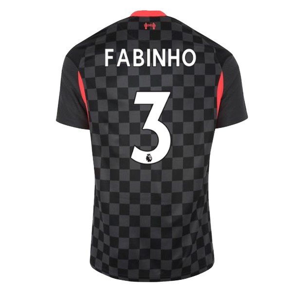 Camiseta Liverpool NO.3 Fabinho 3ª 2020 2021 Negro